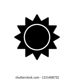 sun icon vector