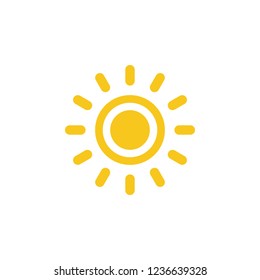 Sun icon vector