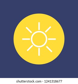 Sun icon. vector