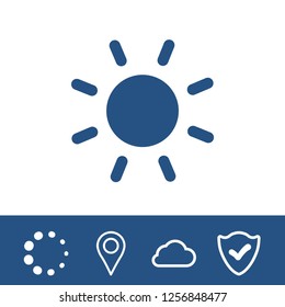 sun icon vector