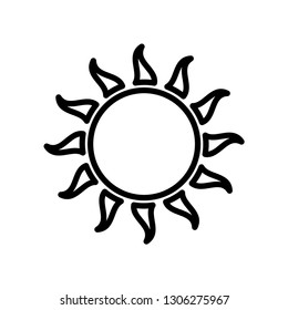 sun icon vector