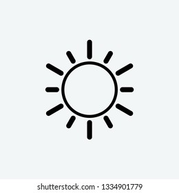 sun icon vector