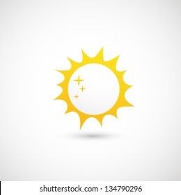 sun icon vector