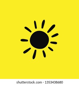 sun icon vector