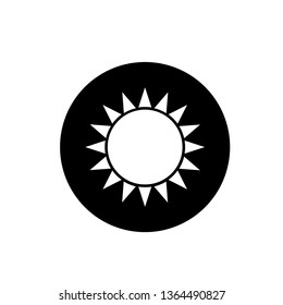 sun icon vector