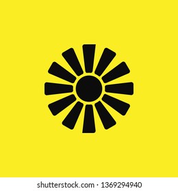 sun icon vector