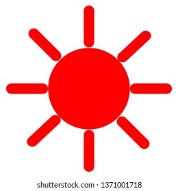 sun icon vector