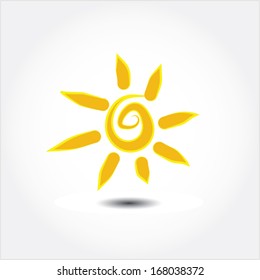 sun icon vector