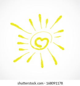 sun icon vector