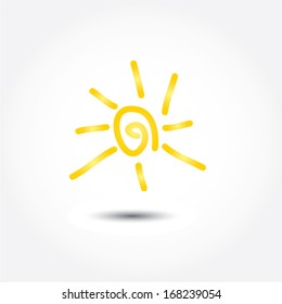 sun icon vector