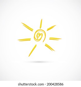 sun icon vector