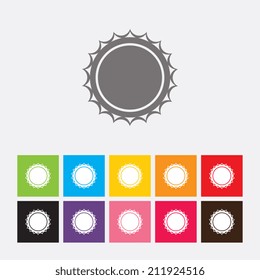 Sun icon - Vector