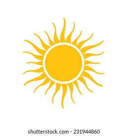 sun icon vector