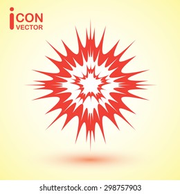 Sun icon vector