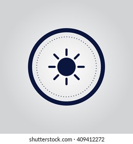 Sun icon vector