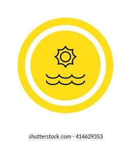  Sun icon vector