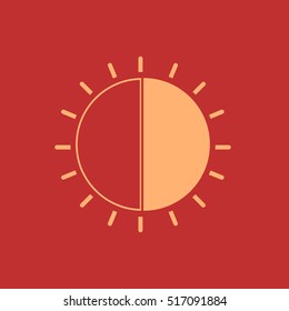 
Sun icon vector.