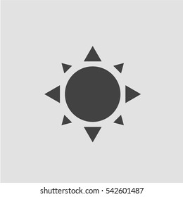 Sun icon vector