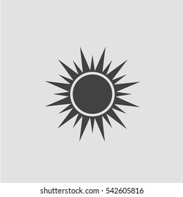 Sun icon vector