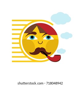 Sun icon vector