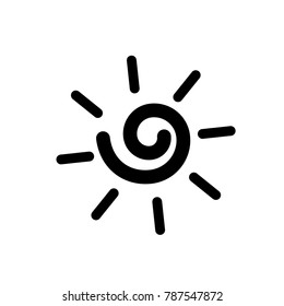 sun icon vector