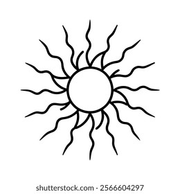 A sun icon icon Vector art