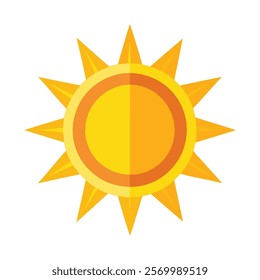 Sun icon vector art design