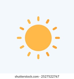 sun icon vector art image.