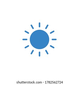 Sun icon vector. Brightness icon vector