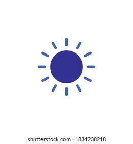 Sun icon vector. Brightness icon vector