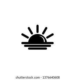 Sun icon vector. Brightness icon. Summer icon. Sun logo illustration on white background.