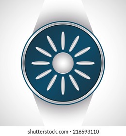 Sun icon. Vector button        