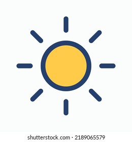 Sun Icon Vector Clear Icon Vector Stock Vector (Royalty Free ...