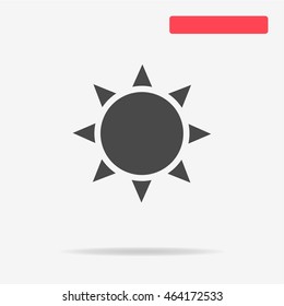 Sun icon. Vector concept illustration for design.