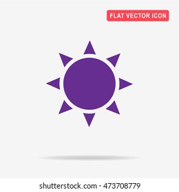 Sun icon. Vector concept illustration for design.