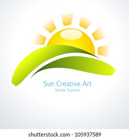 Sun Icon Vector Creative Design