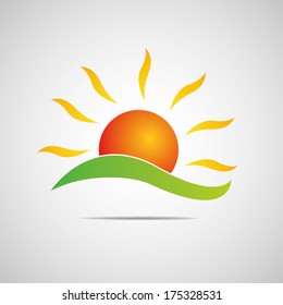 Sun Icon Vector Creative Design