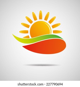 Sun Icon Vector Creative Design 