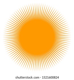 Sun icon vector design. Sun illustration
