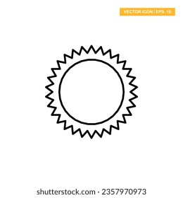Sun icon vector design illustration