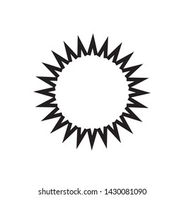 sun icon vector design template
