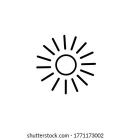 sun icon vector design template