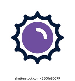 sun icon. vector dual tone icon for your website, mobile, presentation, and logo design.