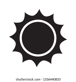 sun icon vector element