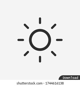 Sun icon vector eps 10