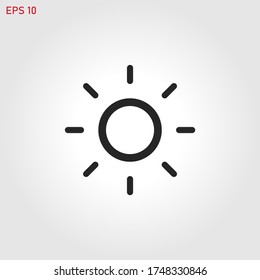 Sun icon vector eps 10