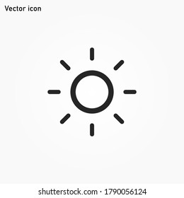 Sun icon vector eps 10