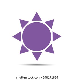 sun icon Vector EPS 10 illustration.