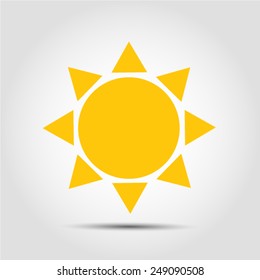 sun icon Vector EPS 10 illustration.