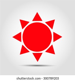 sun icon Vector EPS 10 illustration.